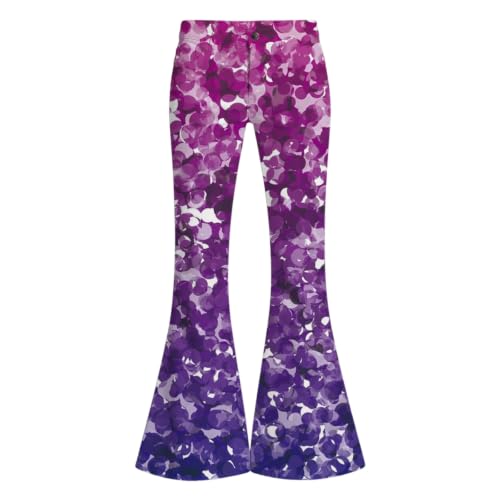 Pantalones de ocio para hombre de carnaval con cintura larga y estampado brillante moderno 2