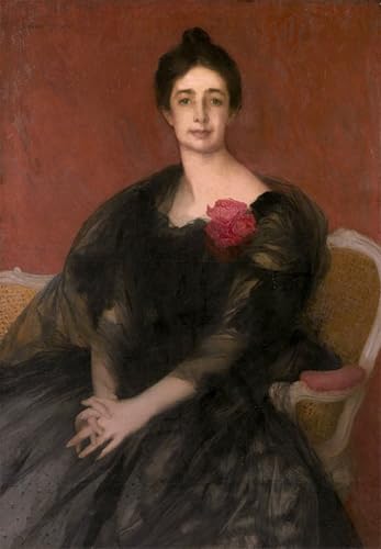 Tableau portrait princesse Potemkine Edmond Aman-Jean en toile 60x90cm