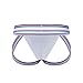 JOCKMAIL Jockstrap Athletic Supporters for Men Jock Strap Male Underwear for Gym Sport White