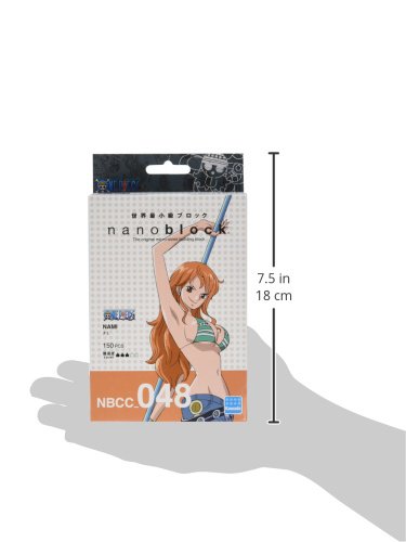 Nanoblock One Piece Nami Gioco di Costruzione, Colore Blu, Arancio, rmarrone, Arancione, NB-CC048 , Modelli/Colori Assortiti, 1 Pezzo - Lego - Immagine 1