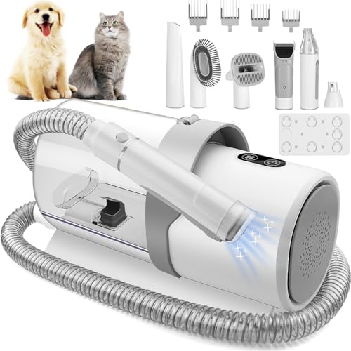 El Mejor Listado de Aspiradora Bodega Aurrera los más solicitados. 49 MXNUP 7 en 1 Aspiradora para Pelo de Perro Gato, 2.5 L Grooming Kit de Aseo para Mascotas Aspiradora, 99% Aspiradora Pelo de Mascota con 7 Herramientas Aseo y 4 Peines