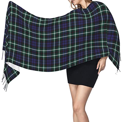 Winter Warm Wrap Shawl Grant Weathered Tartan Print Scarves Blanket Scarf For Women Men3