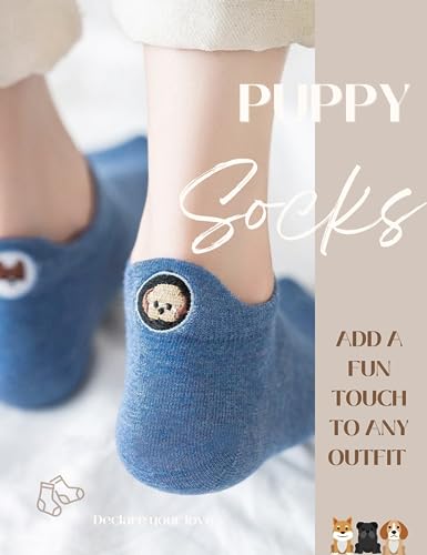 Sporzin Sneaker Socken Damen 39-42 & 35-38, 10 Paar Bunte Lustige Baumwolle Socken für Sneaker Damen mit Fersen-Motiv Stickerei, Alltag und Sport