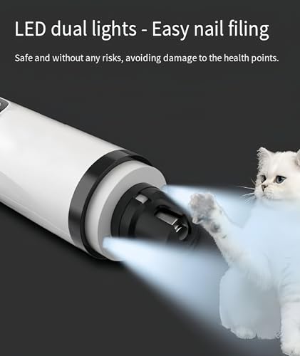 Tondeuse à ongles pour chiens et chats avec lampe LED et 3 vitesses - 6