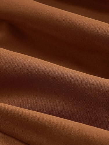 Women's Elegant Solid Color Buttoned High-Low Casual Skirt with Ruffle Hem Long Skirts3