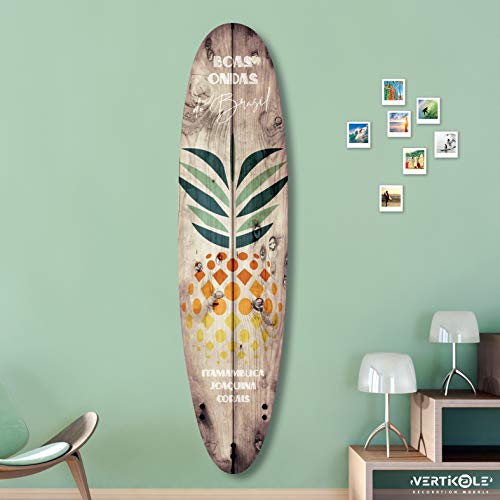 Vertikale Décoration Murale Planche de Surf Décorative Egg Ananas do Brasil - 150 x 40 cm