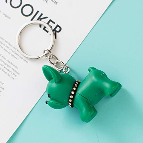 SOIMISS Pcs 2 Chaveiro Cão Francês Bull Dog Pingente Anel Chave Cão Animal de Estimação Memorial Jói