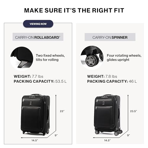 Travelpro Platinum Elite Softside Expandable Carry on Luggage, 2 Wheel Upright Suitcase, USB Port, Men and Women, Vintage Grey, Carry On 22-Inch by Travelpro - Image 6