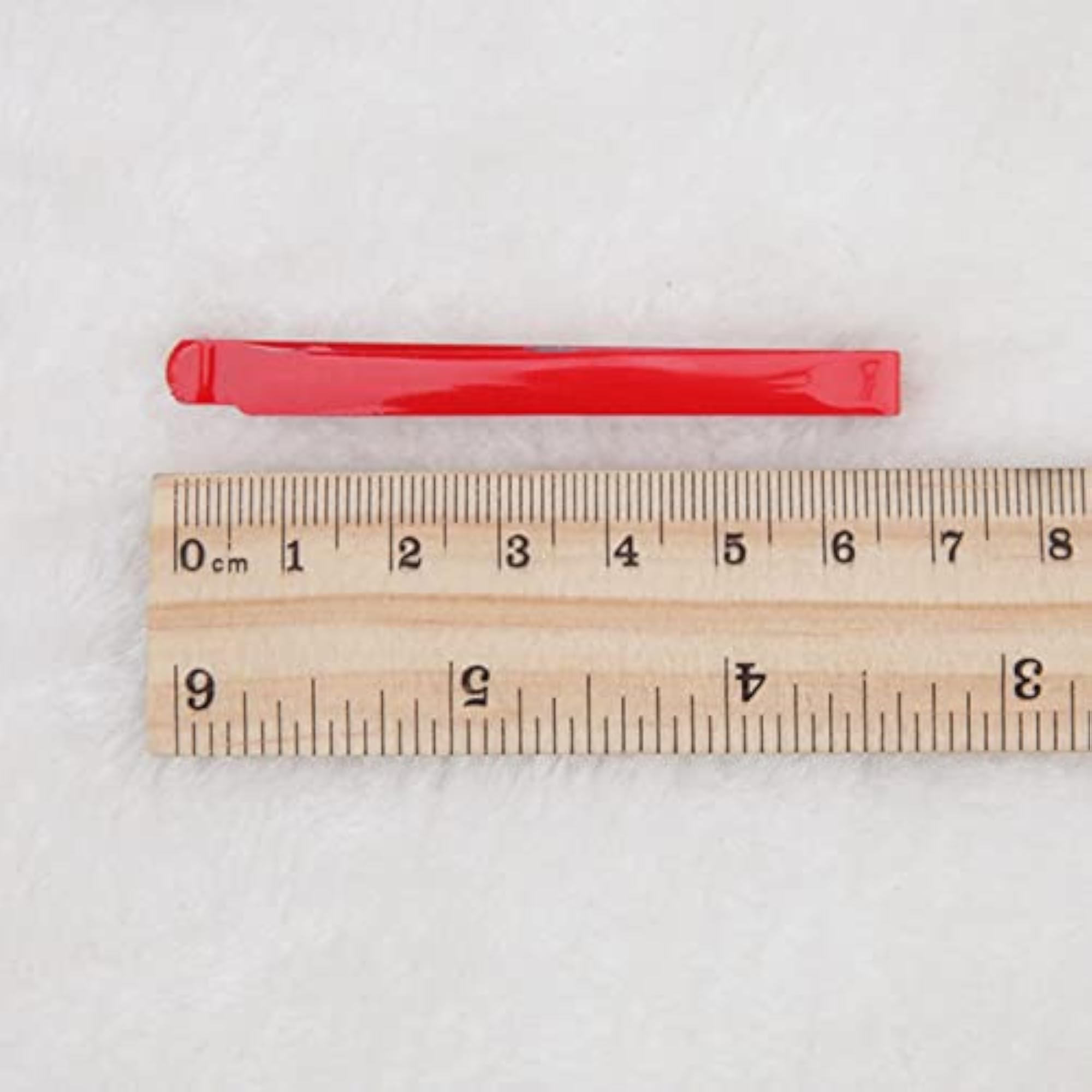 2x Anime Red Hairpins, Flat Style Hair Pins for Daily Accessories