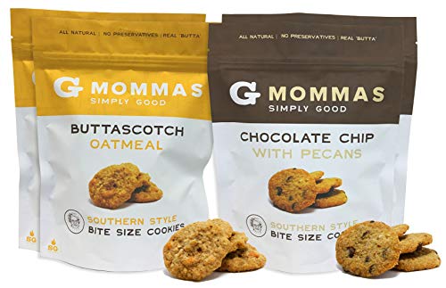 Chocolate Chip Cookies with Pecans and Butterscotch Oatmeal Cookies - G Mommas Homemade Cookies (4 Pack Variety)