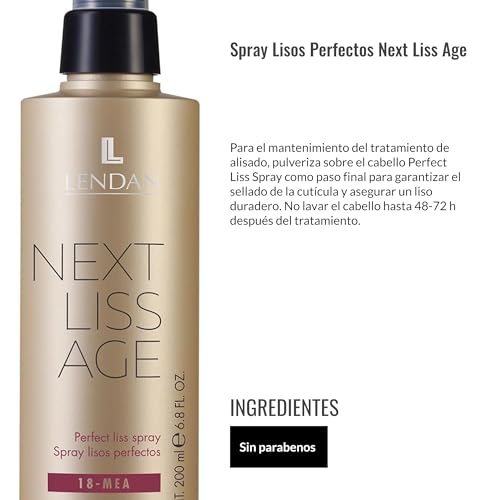 Lendan Perfect Straight Spray 200 ml Protector de Calor miniatura 4