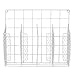 Home Basics Organizer Rust Resistant, Perfect for Food Storage, Silver Foil, Wax Paper, Sandwich Bags, Plastic Wrap-Mounts,White