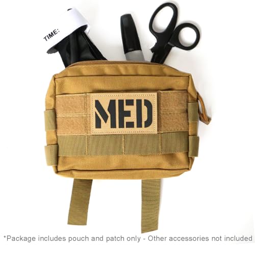 Tan Khaki MOLLE Medic Pouch Waist Pack Tool Bag EDC Organiser Airsoft Military Army Utility Belt Backpack Vest Brown Desert - Image 6