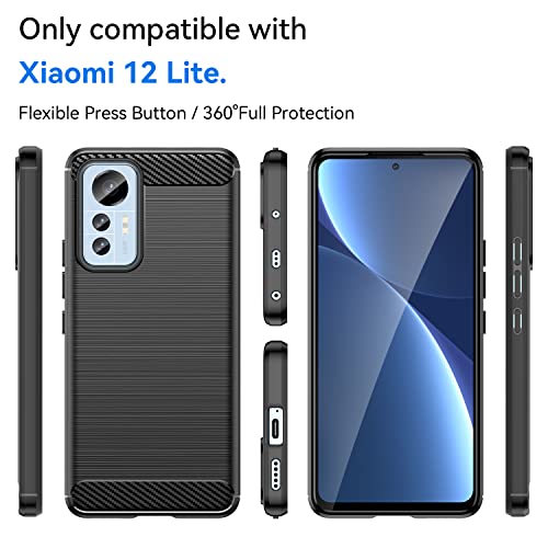 Coque Xiaomi Mi 12 Lite 5G élégante texture carbone de 2022