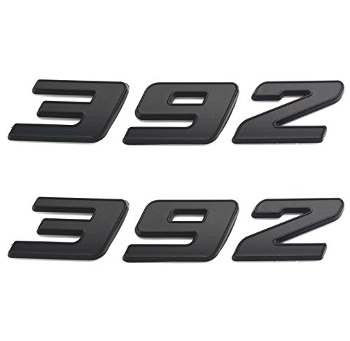Image of Aimoll 2pcs 392 Emblem, Badge Decal 3D Logo for 392(Black)
