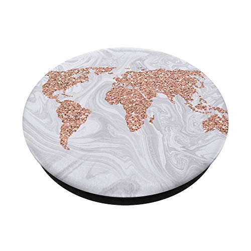 Mappa del mondo Rosa bianca Avventura Viaggio