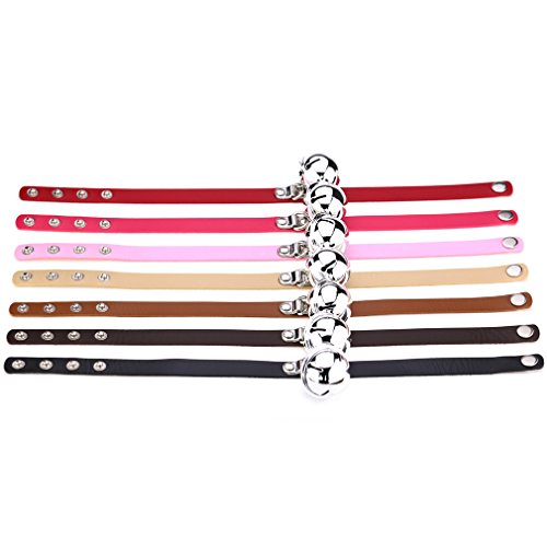 Fm Fm42 White Pu Simulated Leather Silver-Tone 4Cm Large Bell Pendant Neckband Choker Necklace Pn1857 #TOP5