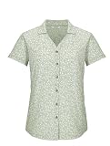 Killtec Damen Funktionsbluse/Bluse Kurzarm KOS 86 WMN WVN SHRT, helles Salbei, 46, 43773-000