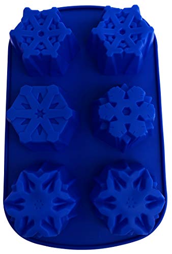 2 Silicone Snowflake Soap Molds - Christmas Bath Bombs Soaps Cake - Baking Party Supplies & Holiday Decoration - Flexible 10 Different Shaped Snowflakes - Diy Design Bundle By Jolly Jon #TOP4
