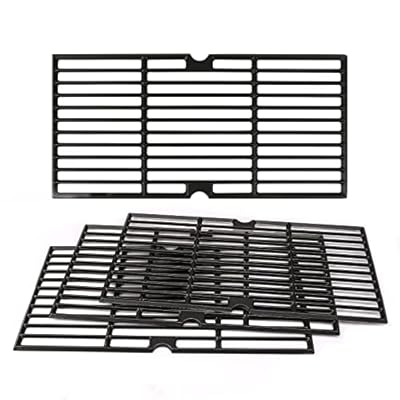 Utheer Cast Iron Grill Grates fit Oklahoma joe's Longhorn Comb Charcoal/Gas Smoke 12201767,14201767, fit Oklahoma joe's Longhorn 18202083,16202046,15202029 Cast Iron Grill Cooking Grids, 4 Pack