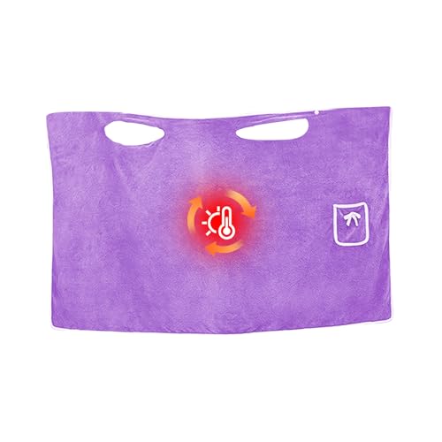 Pavsicgn Tocado De Baño para Mujeres, Salida De Baño Vestible para Damas, Bata de de Secado Rápido con Cierre Ajustable para Playa, Hotel, Sauna, Dormitorio, Piscina, Residencia