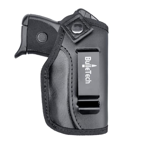 BulleTech IWB Leather Gun Holsters for Small Pistols : Ruger LCP380 LCP II LCP MAX - Sig P238 P938 - S&W Bodyguard 380 - Beretta Pico - Kahr P380 -Kel-Tec P3AT with Laser