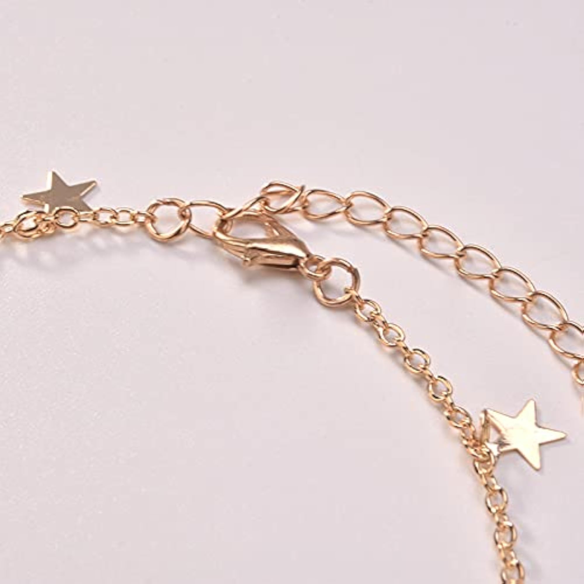 Personalized Trendy Adjustable Alloy Anklet Bracelet with Delicate Pendant