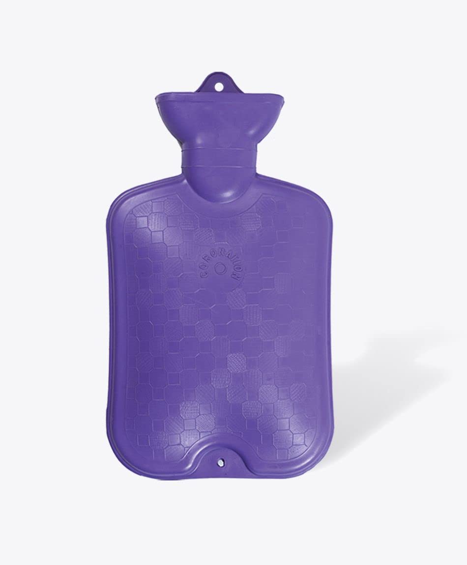 Coronation Plain Hot Water Bag (Baby) | Purple | Better grip and Heat/Cold Disspation | 1 Liters Capacity | Great for Cramps, Pain Relief & Cozy Nights | Feet/Bed Warmer for Adults, Kids-image-11