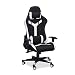 Produktbild Relaxdays Gaming Stuhl XR10, Schreibtischstuhl f. Pro Gamer, Elite PC Gaming Chair, 120 kg belastbar, schwarz-weiß