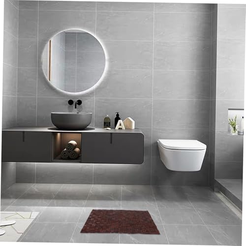 Tapis de bain bambou antidérapant pour sauna et espace spa