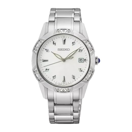 Seiko Reloj Analógico para Mujer de Cuarzo con Correa en Acero Inoxidable SKK727P1