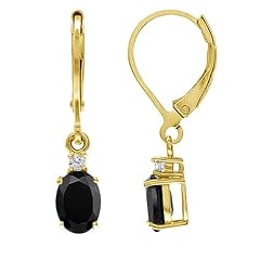 Natural Black Onyx & White Topaz - Yellow GP