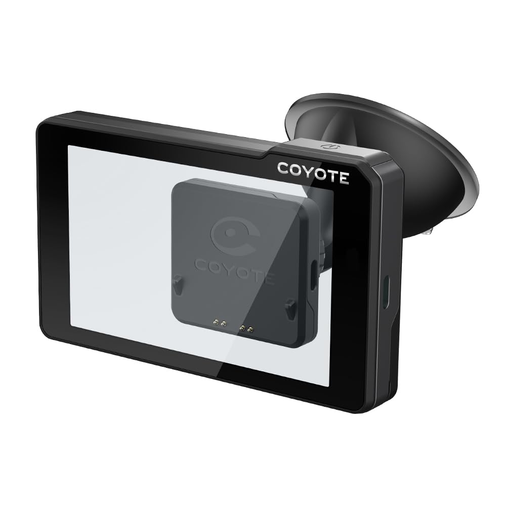 Coyote - Support aimanté chargeant par Ventouse - Compatible Max - pour Fixer et Charger Votre Max - A Installer sur Le Pare-Brise ou Le Tableau de Bord du véhicule
