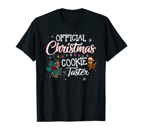 Official Christmas Cookie Taster Baking Baker Gingerbreads T-Shirt