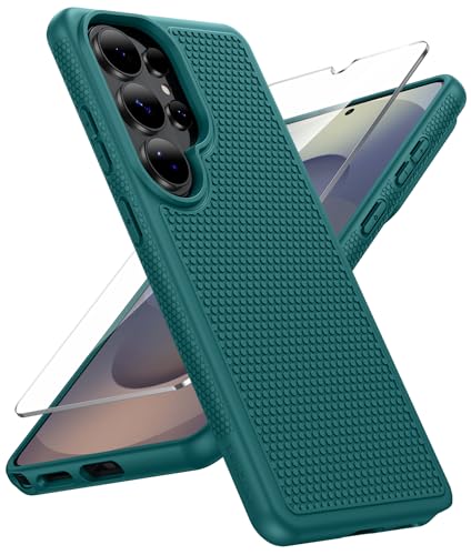 Samsung Galaxy S26 Ultra�pFNTCASE�P�[�X:�R�p�O���[�h�̗����ی�A14�t�B�[�g�̗����e�X�g�ς݁A�X�N���[���v���e�N�^�[�t���A����~�ߎw��h�~TPU�ϏՌ��g�ѓd�b�P�[�X�J�o�[ (�O���[��)