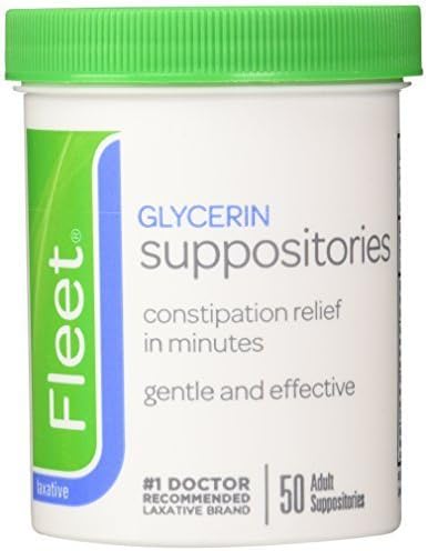 Fleet Glycerin Suppositories -- 50 Suppositories - 2 Packs by Fleet