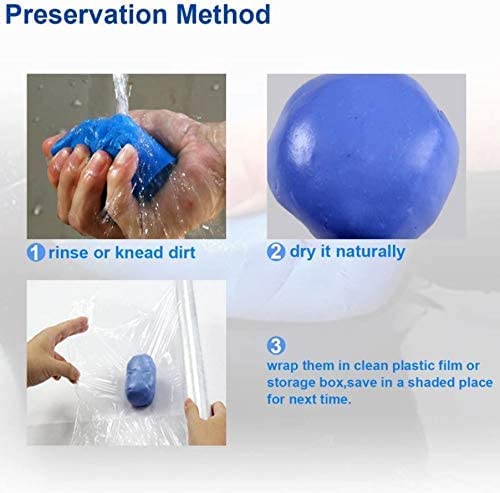 Image of 3 Pieces | 100g per piece | Car Cleaning Clay Bar for Car Paint Care, Rim Cleaning, Glass Polishing