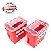 Alcedo Sharps Container for Home Use 2 Gallon (2-Pack) | Biohazard Needle and Syringe Disposal | Professional Medical Grade