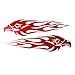 Adesivo Fiamma Auto, Adesivi Fiamme in Vinile Clveshje Adesivo per Auto con Fiamma Aquila Eagle Flame Car Sticker Adesivi Decorativi Riflettenti per Auto Suv per Moto Bagagli Bicicletta Skateboard
