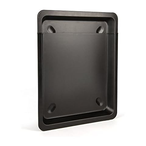 Guardini, Gardenia, Extendable Rectangular Mould 33 x 37 – 52 cm. Material: Steel with Non-Stick Coating, Black. Cover