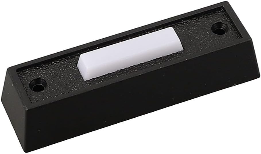 Wired Doorbell Push Button With Lighted Feature And Wall Mounted Design, Door Chime Button Offering Clear Visitor Notification And Easy Setup