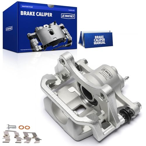 JC Whitney JFBAJCWBC00523 Rear Left Brake Caliper Assembly with Bracket - Compatible with Toyota Highlander 2008-2013
