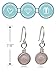 Sterling Silver Rose Quartz Drop Earrings, Handmade Natural Gemstone Dangle Jewelry