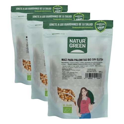 Maiz Palomitas Bio 400 gramos (Paquete de 3)