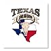 CafePress Bull Skull Born Texas Photo Wall Tile, Matte Finish, 8