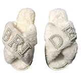 Damen-Hausschuhe für Hochzeit, stilvolle und bequeme Schuhe, Schuhe, Hausschuhe, für besondere Feiern, Hochzeitsfeiern