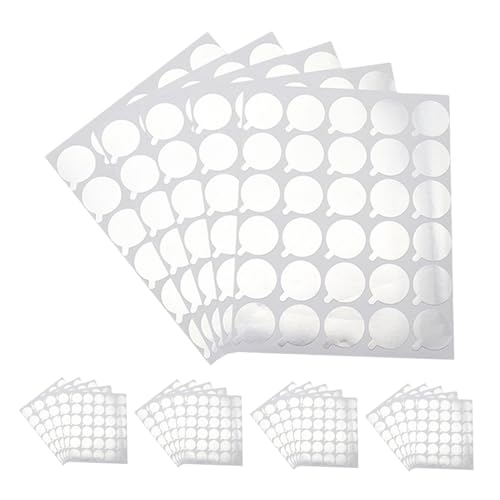 OSOLADY 25枚 入り 防水ラッシュグルーホルダーシール 丸型アルミホイル接着パッド アイラッシュエクステ専用接着剤ステッカー メイクアップ