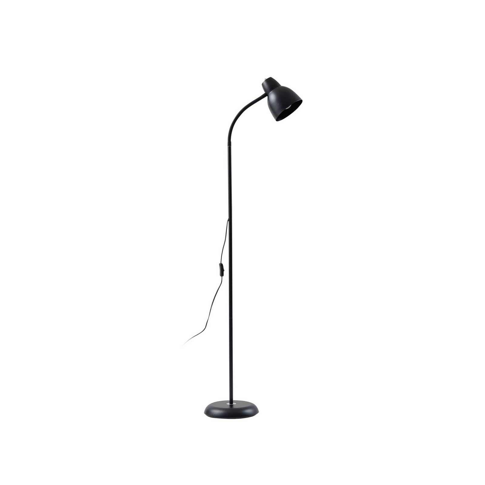 Lindby Floor Lamp Tebbi in Black Made of Metal for e.g. Living Room & Dining (1 Light Source, E27) from Standard