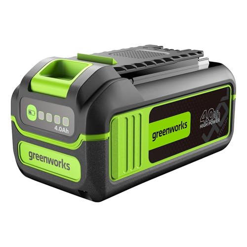 Greenworks 40V 4.0Ah Lithium-Ion High-Power Battery, Upgraded with 22% Power Boost (Genuine Battery / 75+ Compatible Tools)