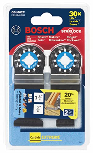 Image of Bosch OSL002C Starlock Oscillating Multi-Tool Accessory Blade Set 2 pc.